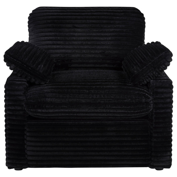 Collins Upholstered Power Recliner Chair Black