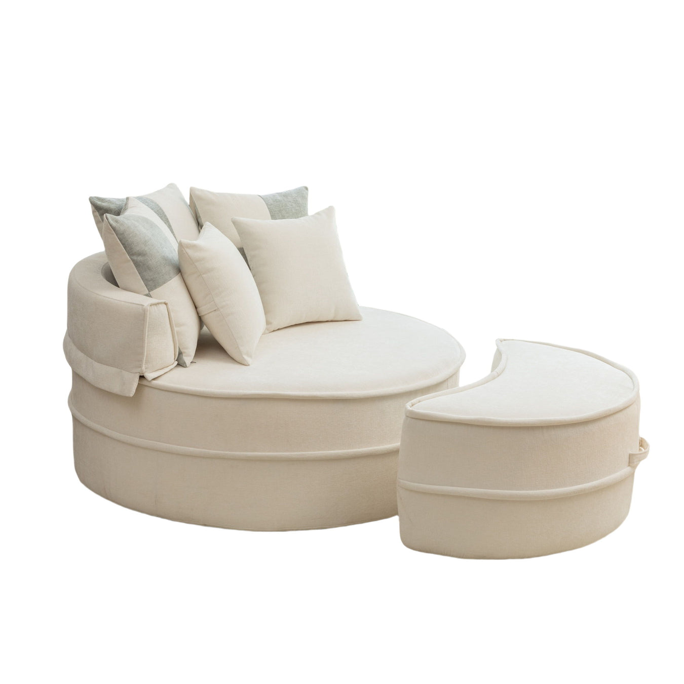 Stationary Chair & Ottoman