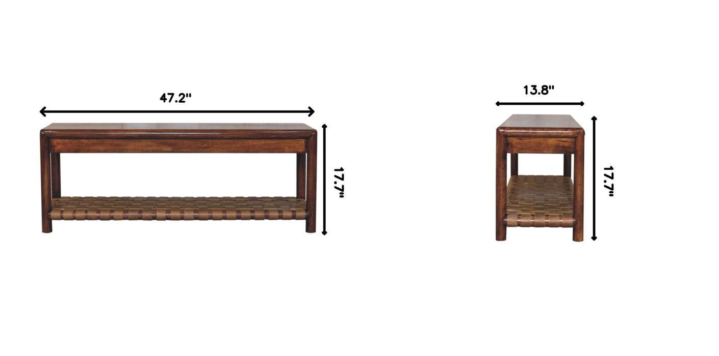 Regency - Woven Bench - Brown