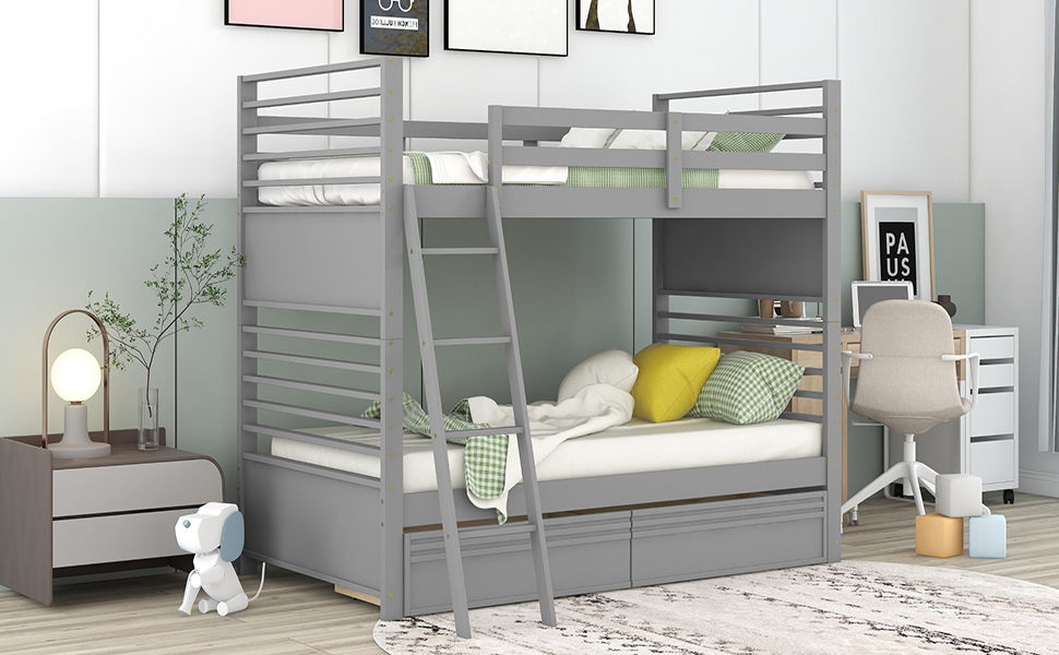 Bunk Bed With 2 Drawers