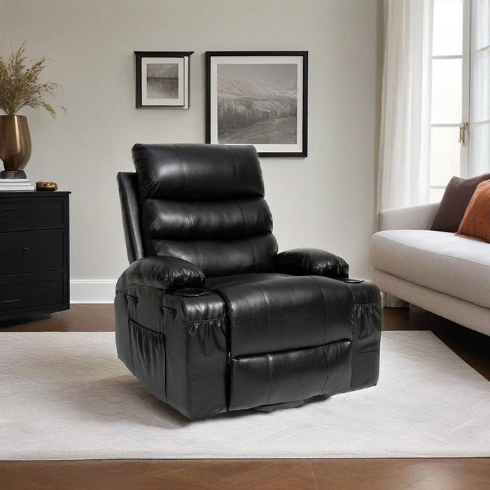 Large Size Electric Power Lift Recliner Chair Sofa With 8 Point Vibration Massage And Lumbar Heat