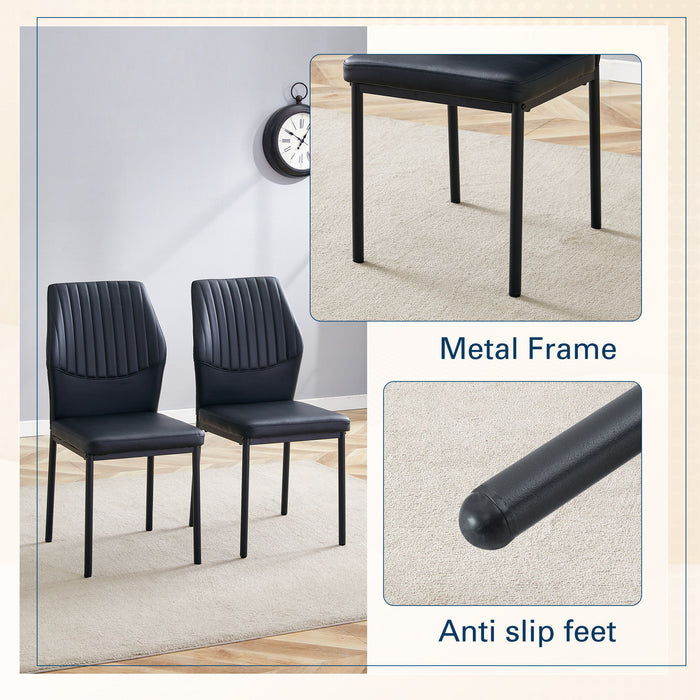 Luxury Simple Chair With Metal Leg