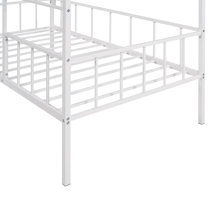 House Bed Frame With Slatted Support, No Box Spring Needed