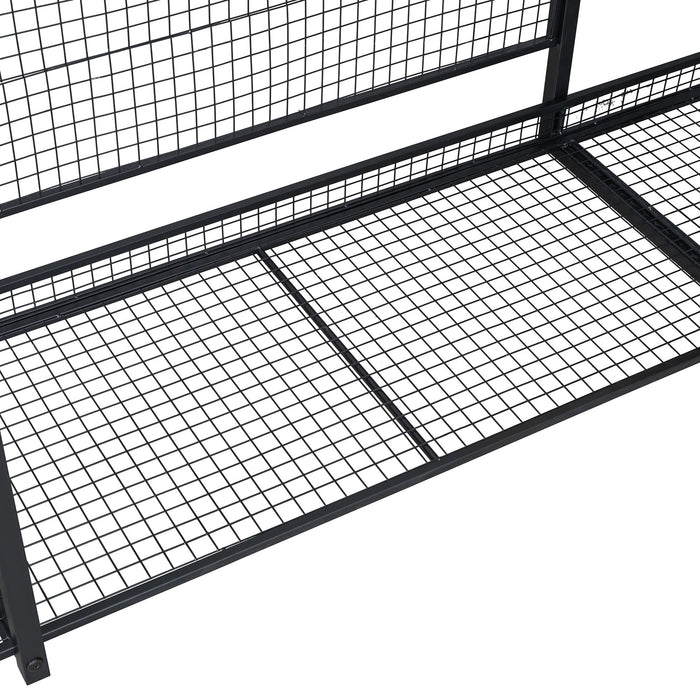 Open Style Wardrobe With Hanging Rails, Shelves And Drawers