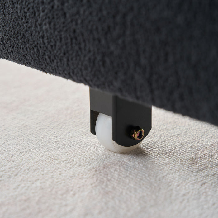 Convertible Pull Out Sofa Bed Queen Size, 3 In 1 With Side Storage