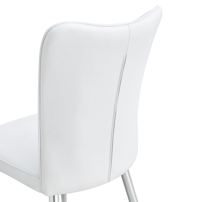 Modern Minimalist Dining Chairs With Metal Legs