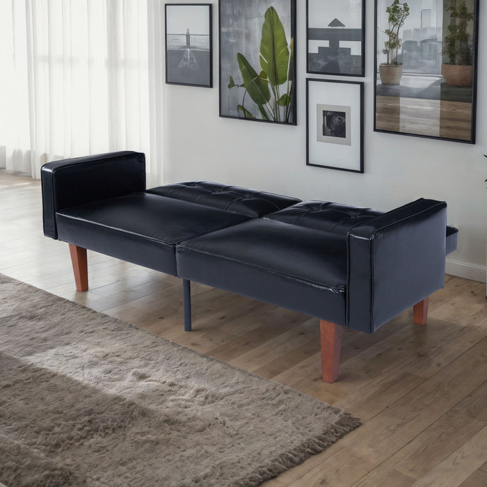 3 Position Split Back Futon Sofa Bed For Living Room