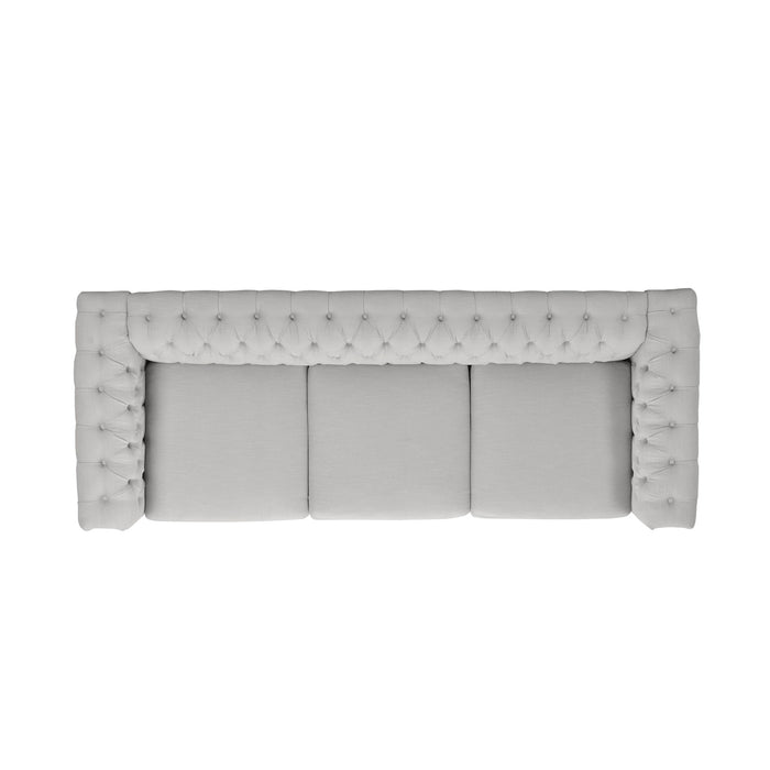 Chesterfield Style 3 Seater Sofa With Deep Button Tufting