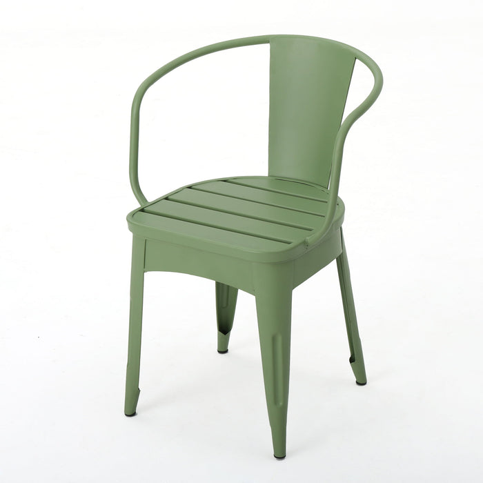 3 Piece Bistro Set With Table And 2 Chairs - Green