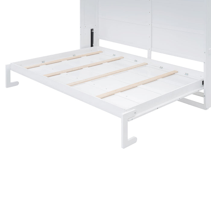 Murphy Modern Bed With Top Cabinets For Space Saving And Comfort