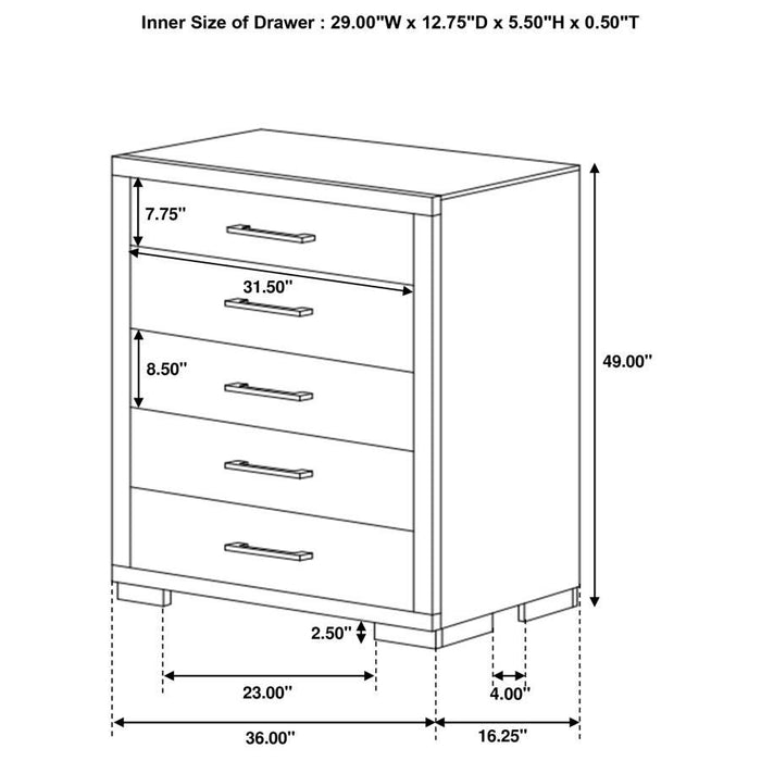 Jessica - Bedroom Set With LED