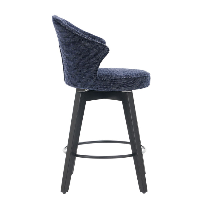 Wing Back Swivel Bar Stools (Set of 2)