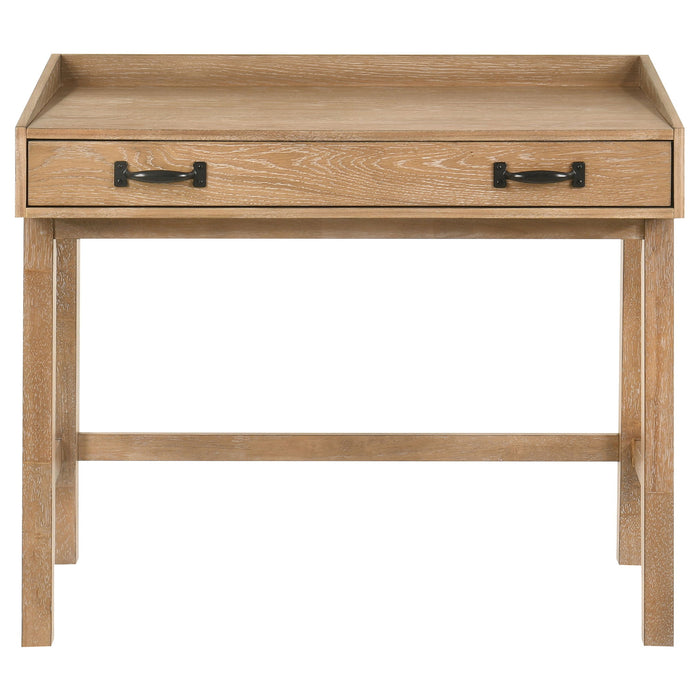 Fabian 38-inch Computer Desk with Keyboard Drawer Distressed Light Brown