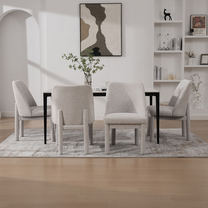 Wide Minimalist Dining Chair