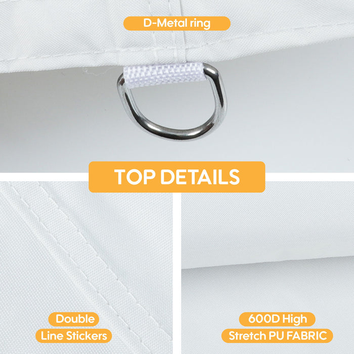 Canopy Replacement Top With 4 Pack W8 Bags, Pop Up Tent Cover Only, Frame Not Included