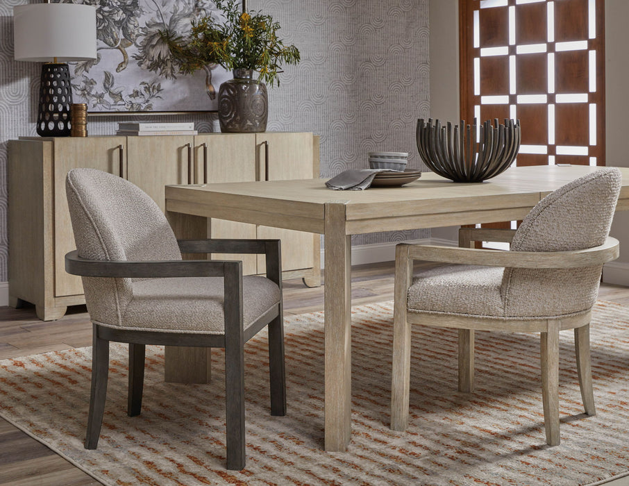 Anderson Park - Upholstered Host Chair - Moose Trail / Frontier Brown
