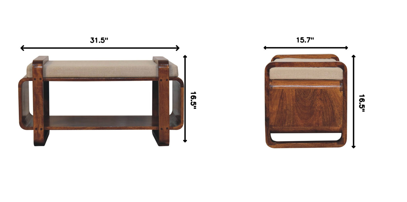 Loop Bench - Chestnut