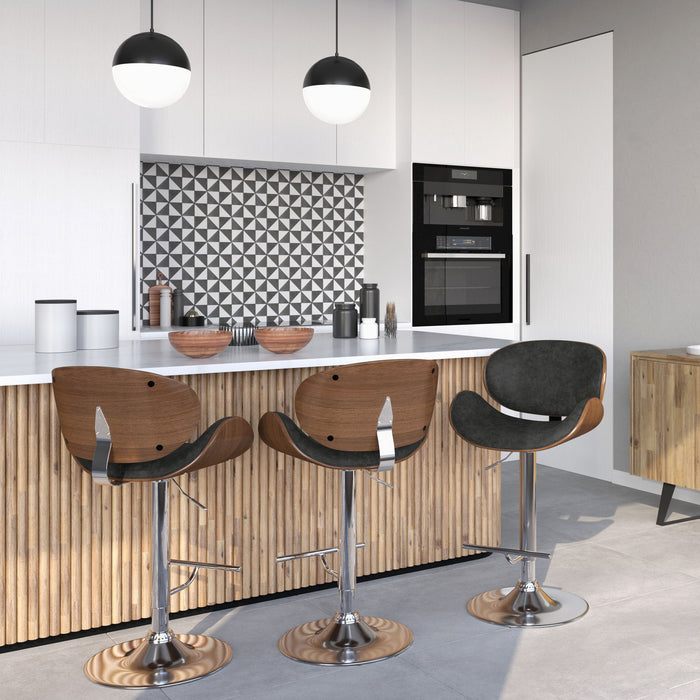 Marana - Multifunctional Handcrafted Bentwood Adjustable Swivel Bar Stool