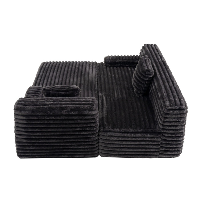 Cloud Sectional Sofa Upholstered Couch Free Combined Sofa