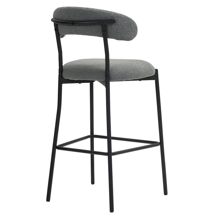 Counter Height Bar Stools With Powder Coating Base And Footrest