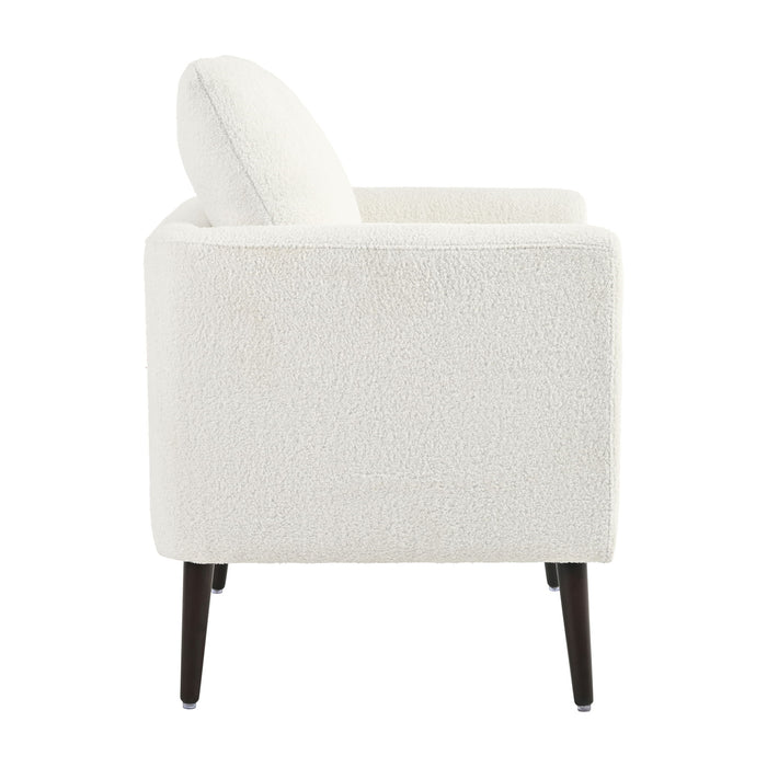 Modern Accent Upholstered Armchair With Pillow