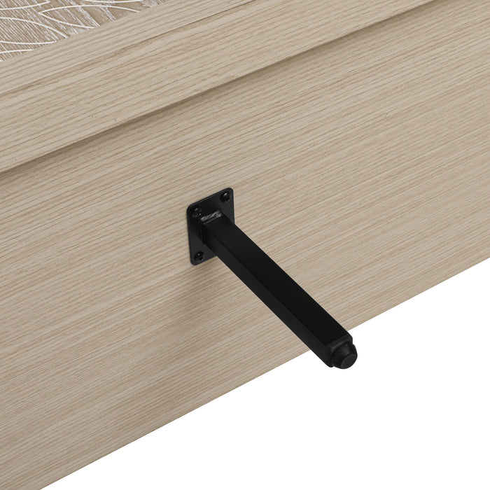 Modern Storage Cabinet With 4 Doors & Adjustable Shelves