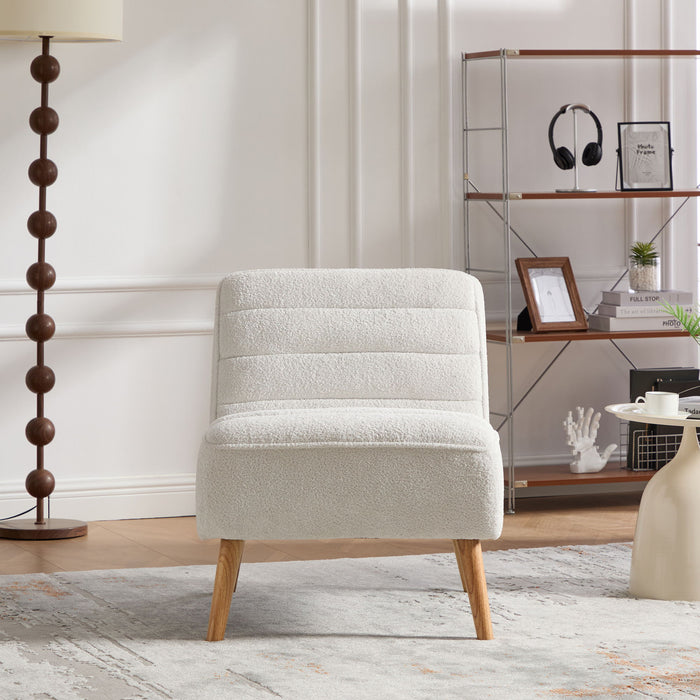Upholstered Armless Accent Chair