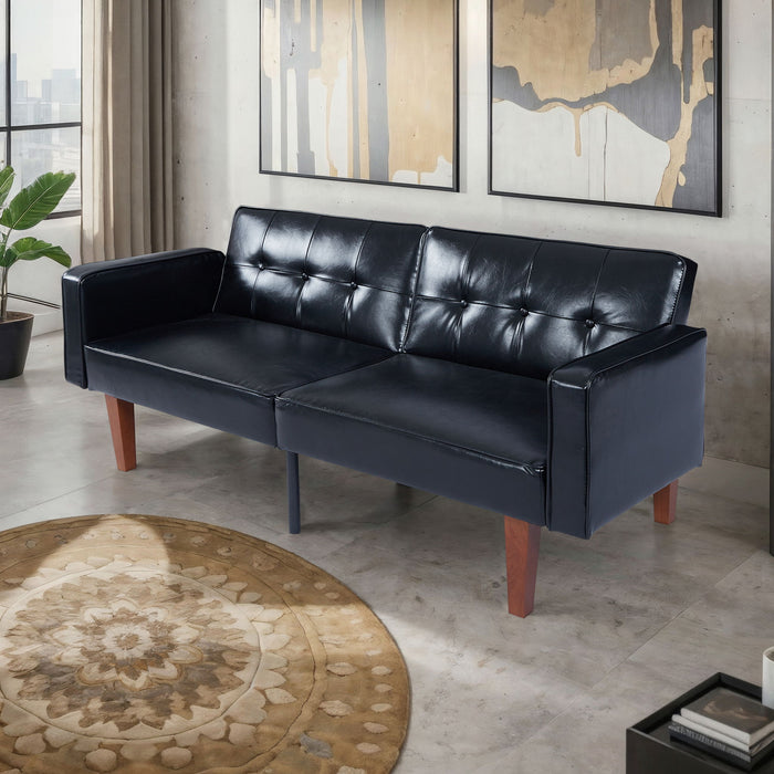 3 Position Split Back Futon Sofa Bed For Living Room