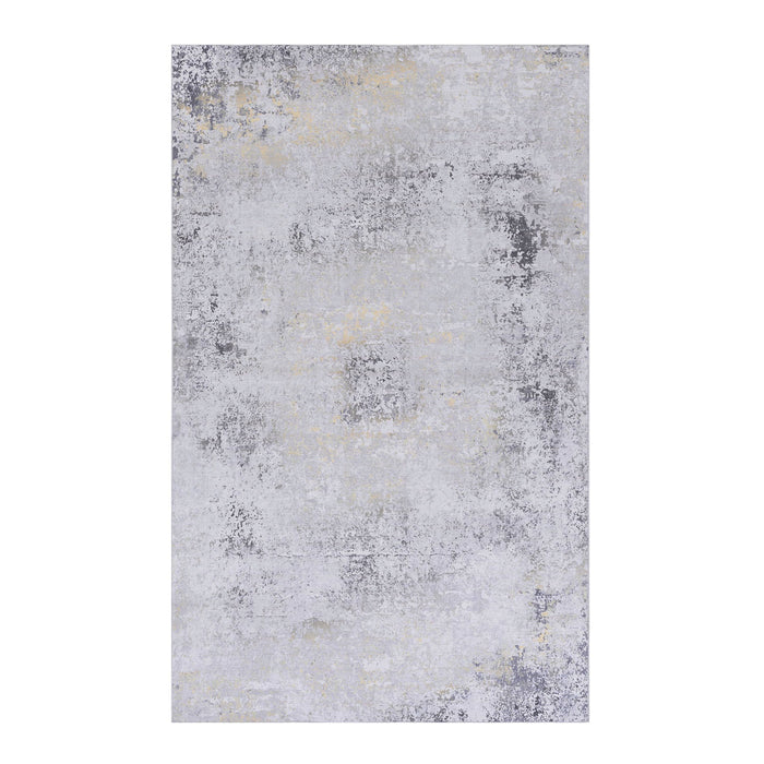 Maval - 6' X 9' Washable Area Rug - Gray