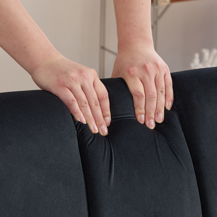 Upholstered Armless Chair For Living Room