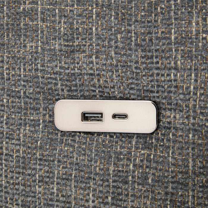 Sectional Sofa Modular U-Shaped With Ottoman & USB Ports