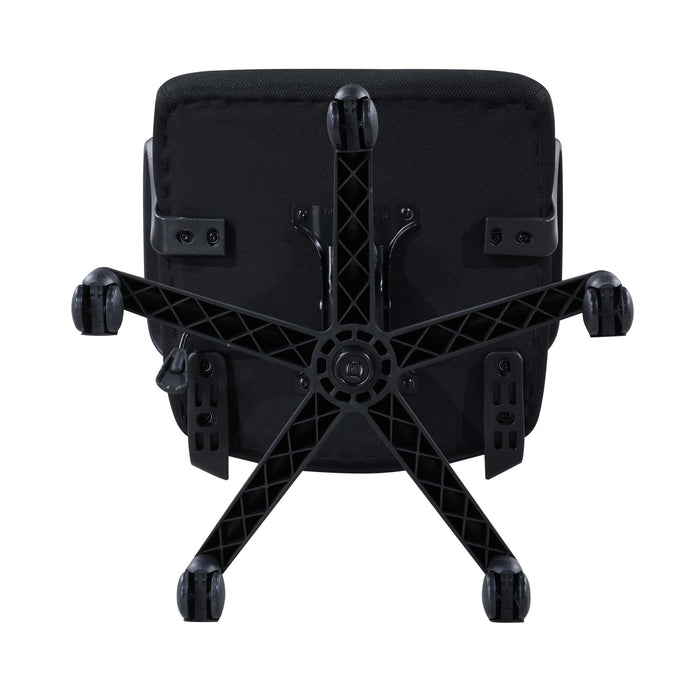 Ergonomic Height Adjustable Office Chair With Armrest - Black