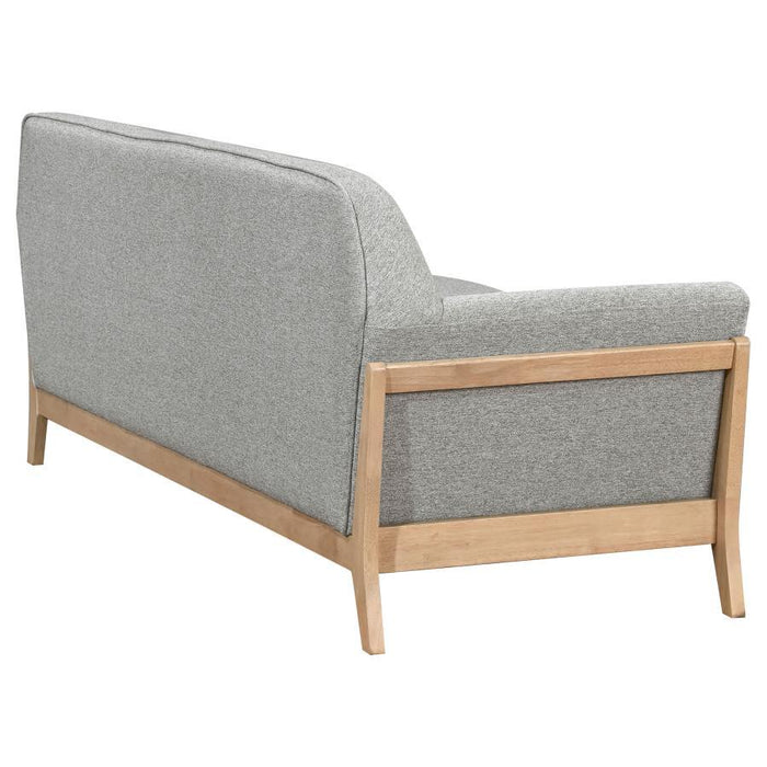 Vaughn - Fabric Upholstered Flared Arm Sofa - Gray
