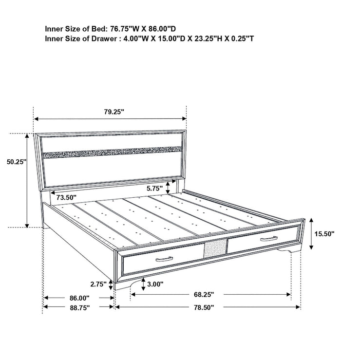 Corbin - Glittering Bedroom Set