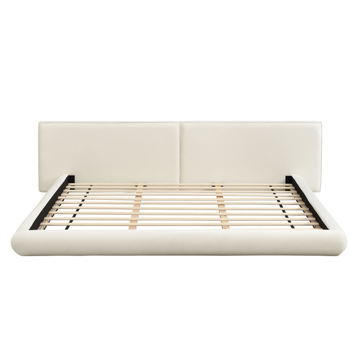 Low Profile Platform Bed With Rounded Edges