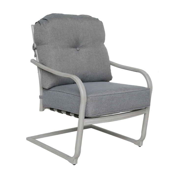 Durable Outdoor 5 Piece Aluminum Deep Seating Set - Basalt