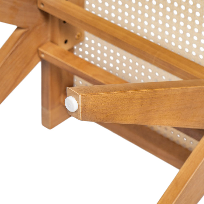 Chandigarh Dining Room Chairs With Natural Rattan (Set of 2)