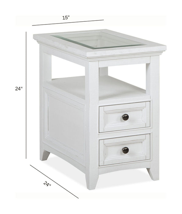 Heron Cove - Chairside End Table - Chalk White