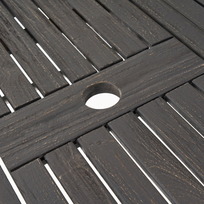 Outdoor Expandable Dining Table With Square Legs