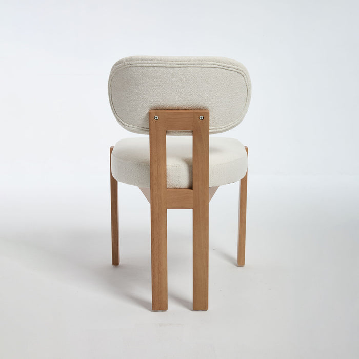 Dining Chairs With Ergonomic Backrest And Adjustable Feet (Set of 2)