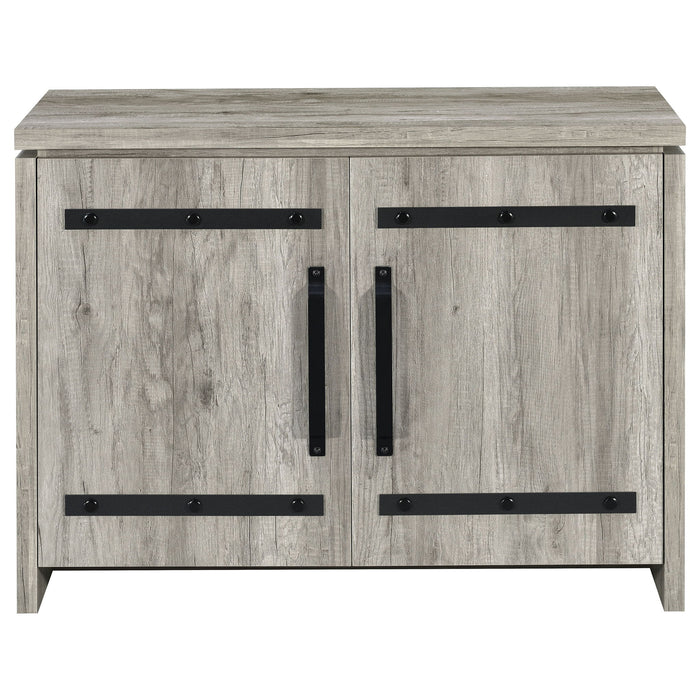 2 Door Accent Cabinet With Accents - Gray