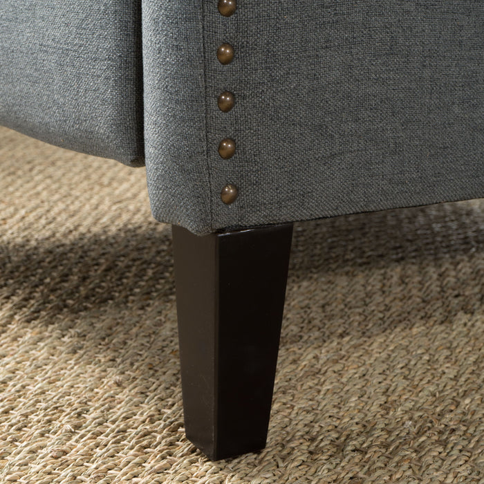 Westeros Wing Back Fabric Upholstered Recliner