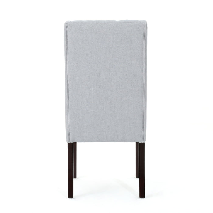 Sophisticated Tufted Dining Chair With High Back Design