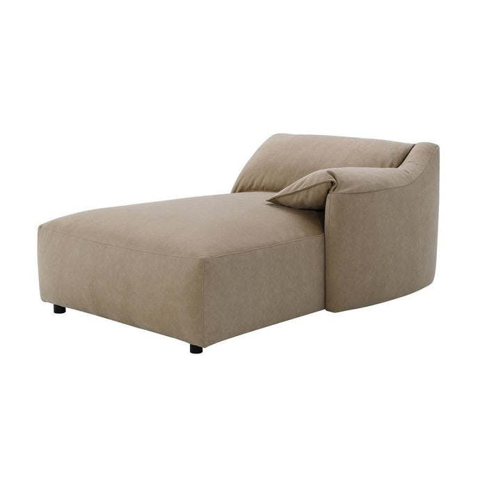 Veata - Sectional Sofa - Light Brown Suede