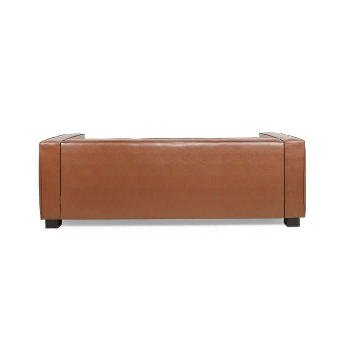 Contemporary 3 Seater Sofa With Tuxedo Design