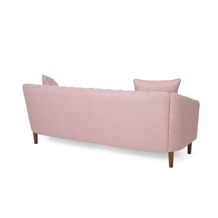 Contemporary 3 Seater Sofa With Plush Accents