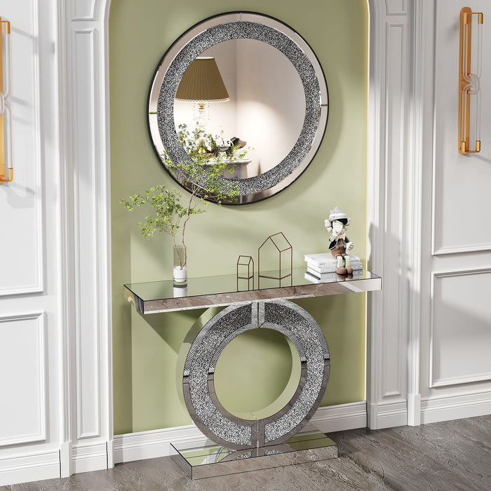 Round Wall Mirror - Silver