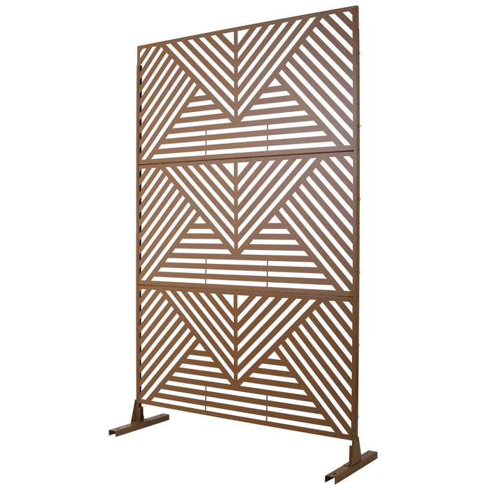 Freestanding Outdoor & Indoor Freestanding Metal Privacy Screen