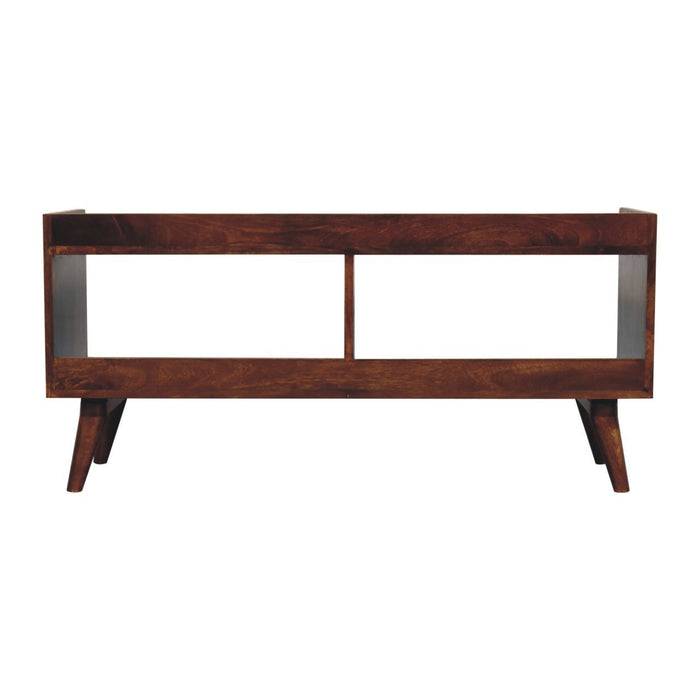 Open Top Media Unit - Brown