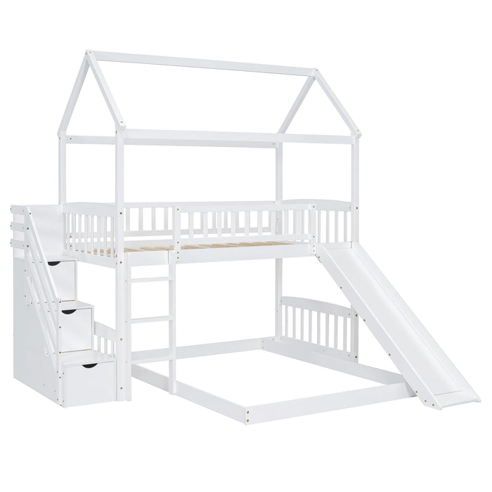 House Bunk Bed With Slide
